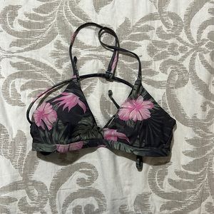 Hurley floral swim top